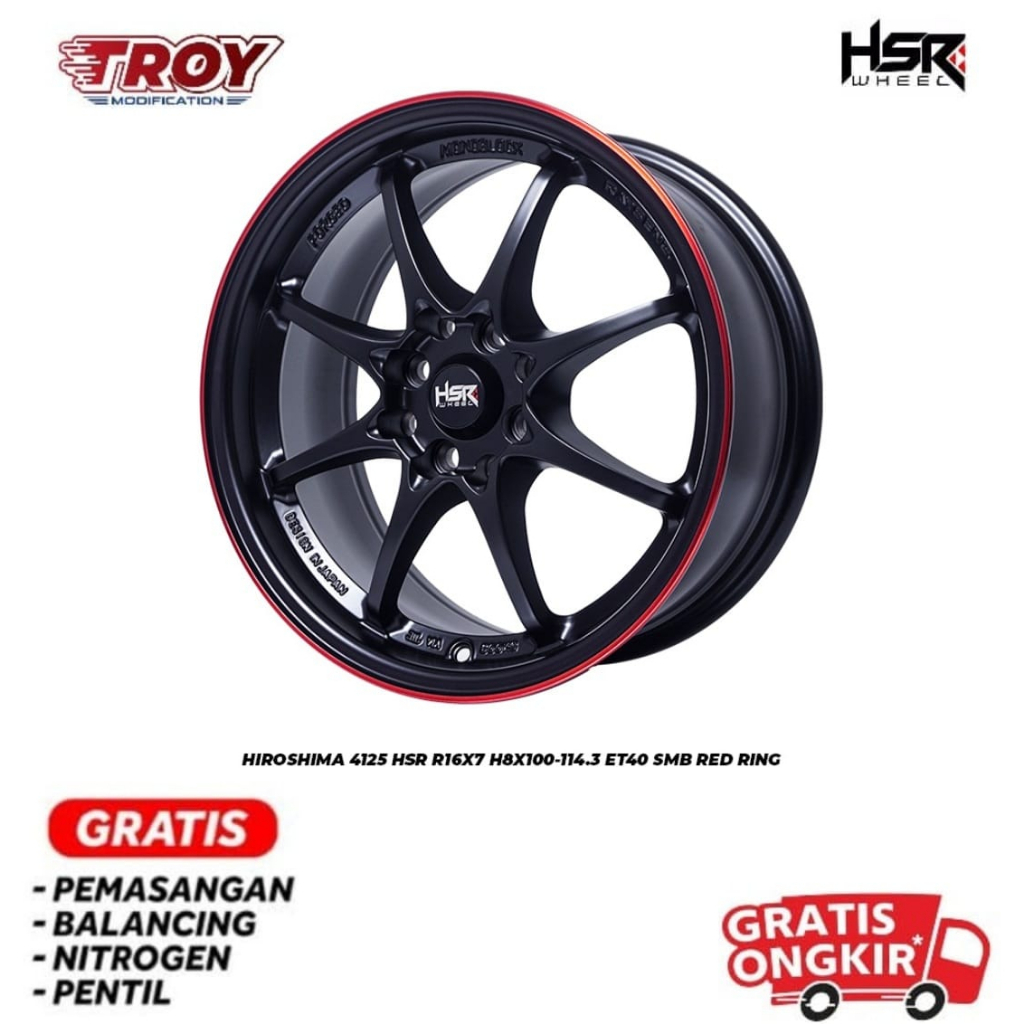 Velg Racing CE28 R16 Brio,Jazz,Avanza,Sigra,Velg HSR HIROSHIMA Ring 16