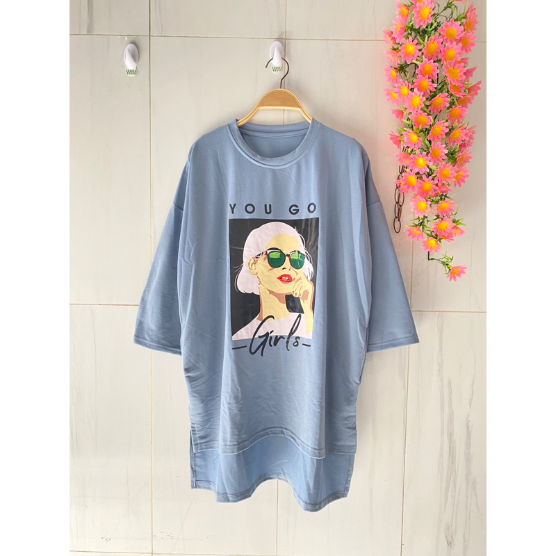 atasan new kaos babyterry model belakang panjang atasan viral