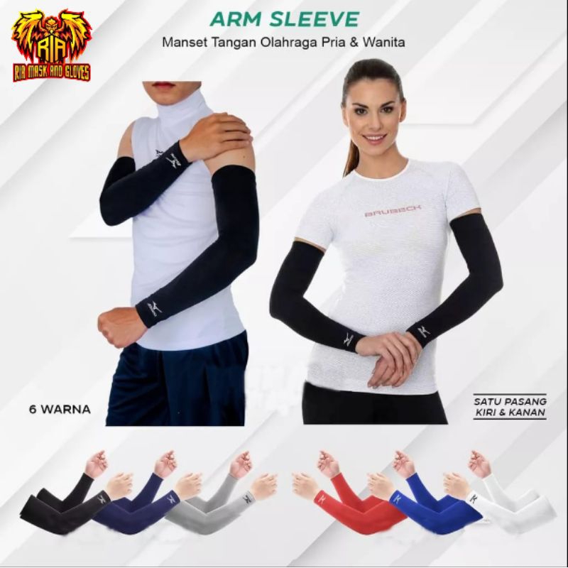 Deker Tangan / Manset Tangan Spandek / Deker Olahraga Mizuno Termurah Bagus Pria Wanita