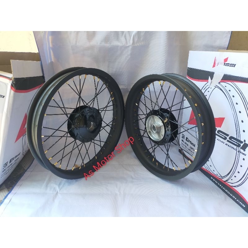 VELG SET MEREK ROSSI UKURAN BISA PILIH 185 215 RING 17 17 RING 18 17 TROMOL SET HONDA WIN GRAND LAGE