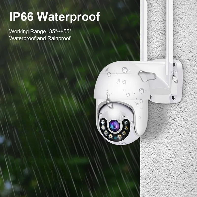IP Camera / IPCAM Outdoor ICSEE 2MP PTZ Wireless Pan Tilt 4 IR 4 LED