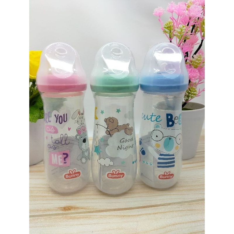 Paket Botol Bunny Karakter Lucu Dengan Sedotan 250 Ml/125 Ml 2410