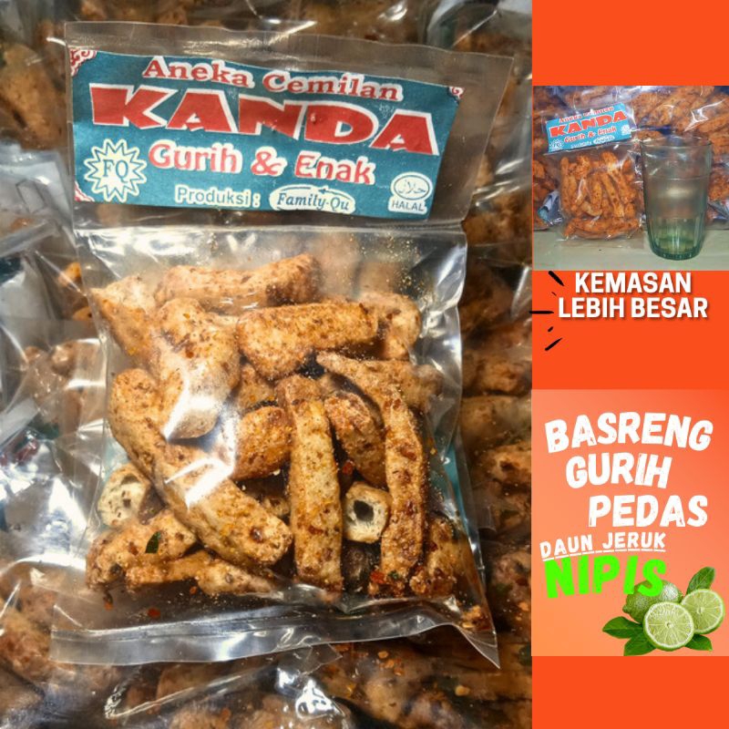 

Pusat - Basreng Kanda Gurih Pedas Daun Jeruk Nipis