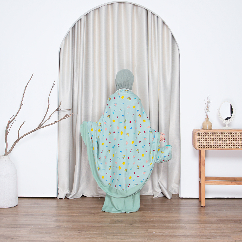 Mukena Anak Tanggung Motif Daydream2 in 1