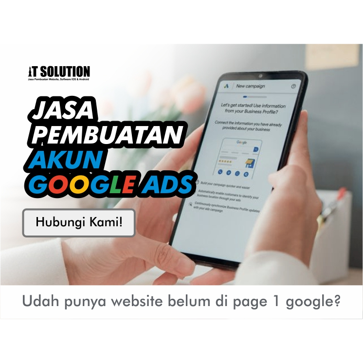 Jasa Pembuatan Akun Google Ads dan Setup