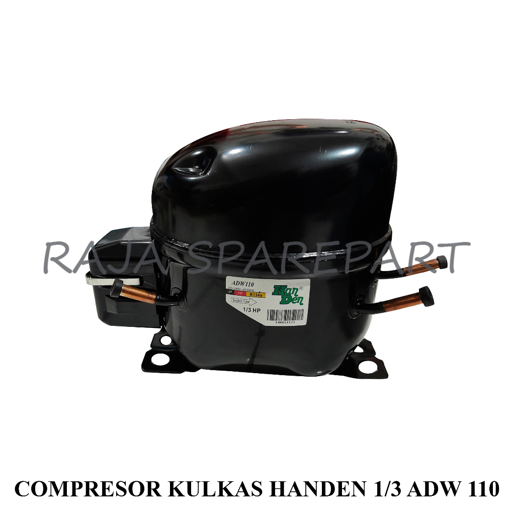 Compressor Kulkas &quot;HANDEN&quot; 1/3HP (Harga Sudah Termasuk Packing Kayu)