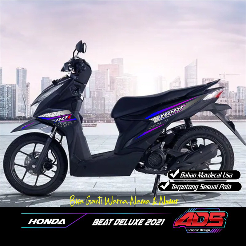 Striping Beat - Striping Beat Deluxe 2021 Transparan Uv - Stiker Beat Deluxe 2021