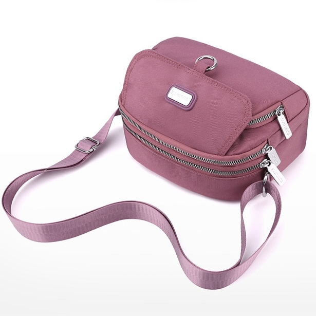 TAS SELEMPANG WANITA TA791P3 PRESBY CANVAS PINK IMPORT REMAJA KEKINIAN PREMIUM FASHION KOREA SLING BAG SHOULDER CEWEK BRANDED SIMPLE BATAM BAHU TERBARU