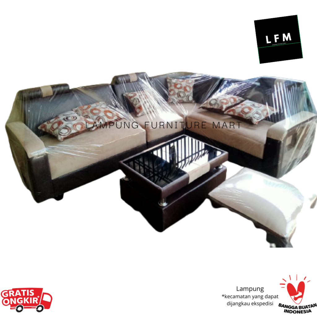 Sofa Sudut L Sofa Minimalis - LFM Lampung