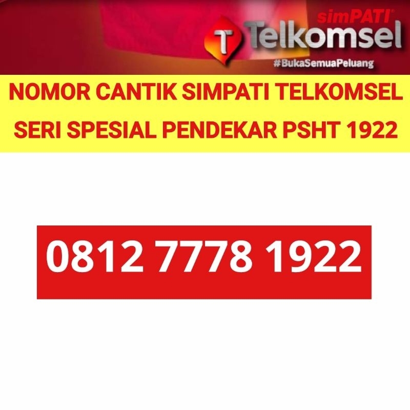 nomer cantik simpati telkomsel kartu perdana seri tahun PSHT 1922