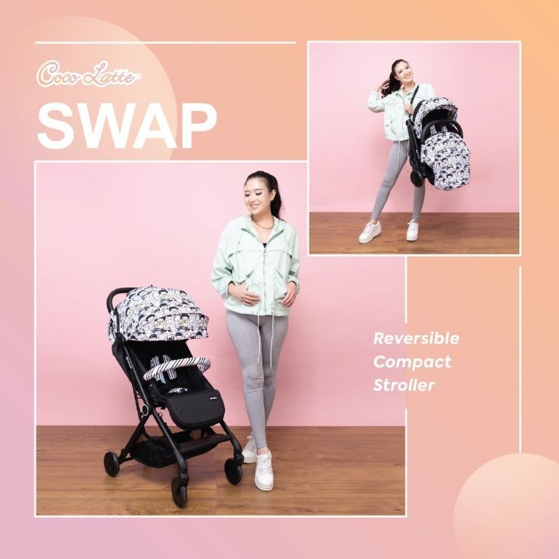 Cocolatte Swap Reversible Compact Stroller Stroller Bayi