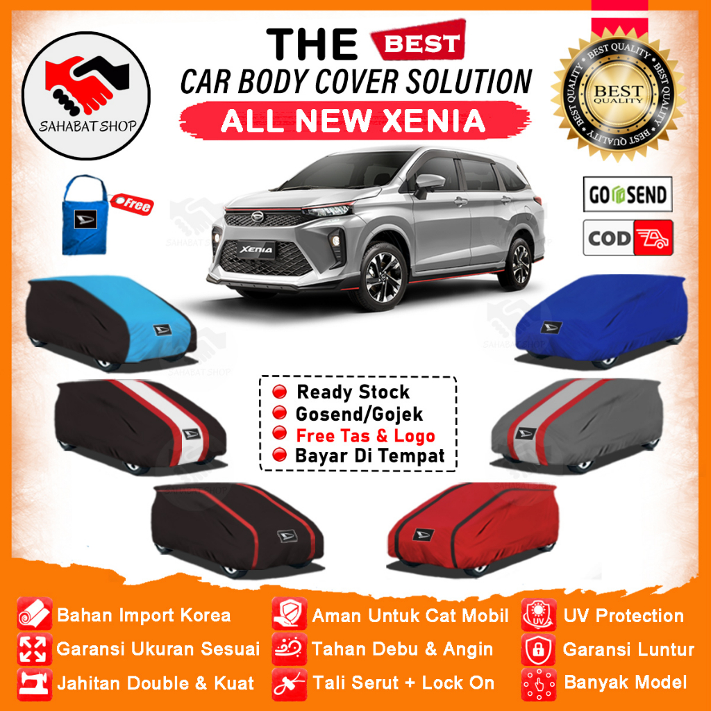 Body Cover Mobil Xenia / Sarung All New Xenia 2022 2023 / Selimut Mantel Tutup Daihatsu Outdoor Waterproof