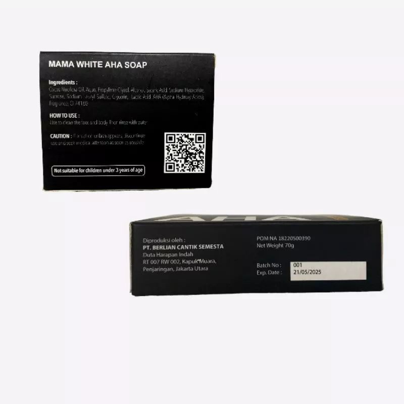 MAMA WHITE AHA WHITE BODY SOAP INTENSIVE AHA [𝗕𝗣𝗢𝗠]