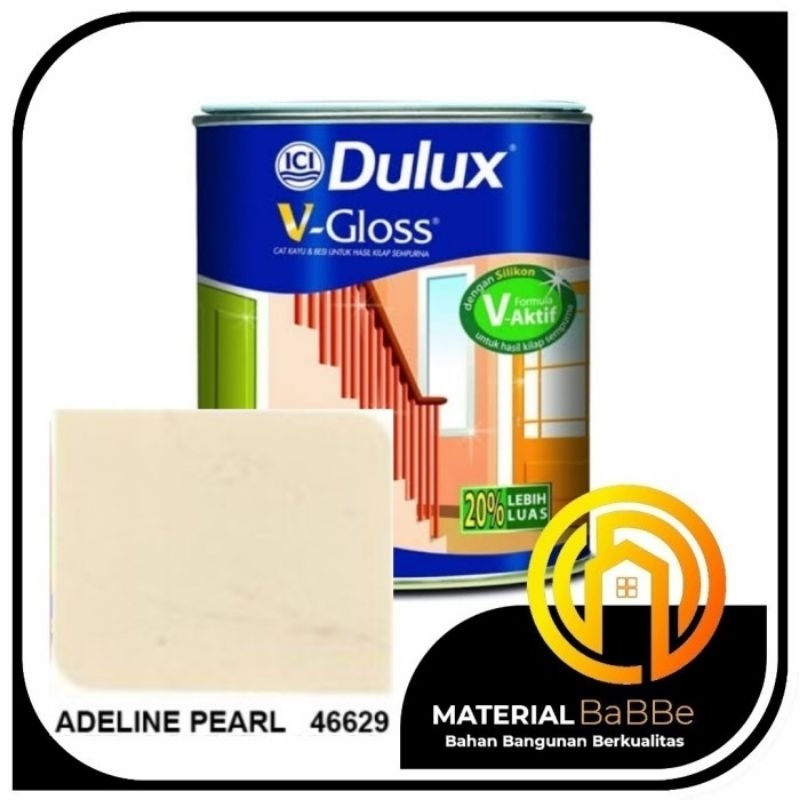Dulux V - Gloss 46629 Adeline Pearl 0,8 Liter | Cat Kayu dan Besi Dalam