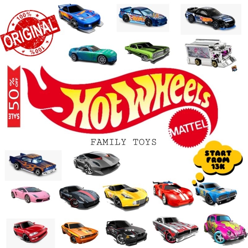 Hot Wheels Promo 50.000 Dapat 3 - Hot Wheels Original 100%