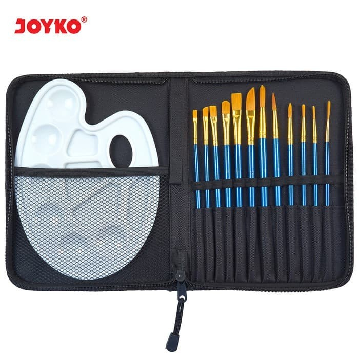 

JOYKO BRUSH SET PALET + 12 KUAS LUKIS ALAT SENI ART PAINTING