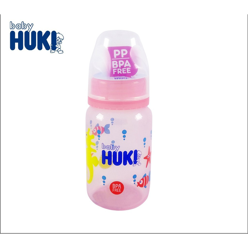 Botol Susu Bayi Huki PP SP Round Warna 120 / 240 ml