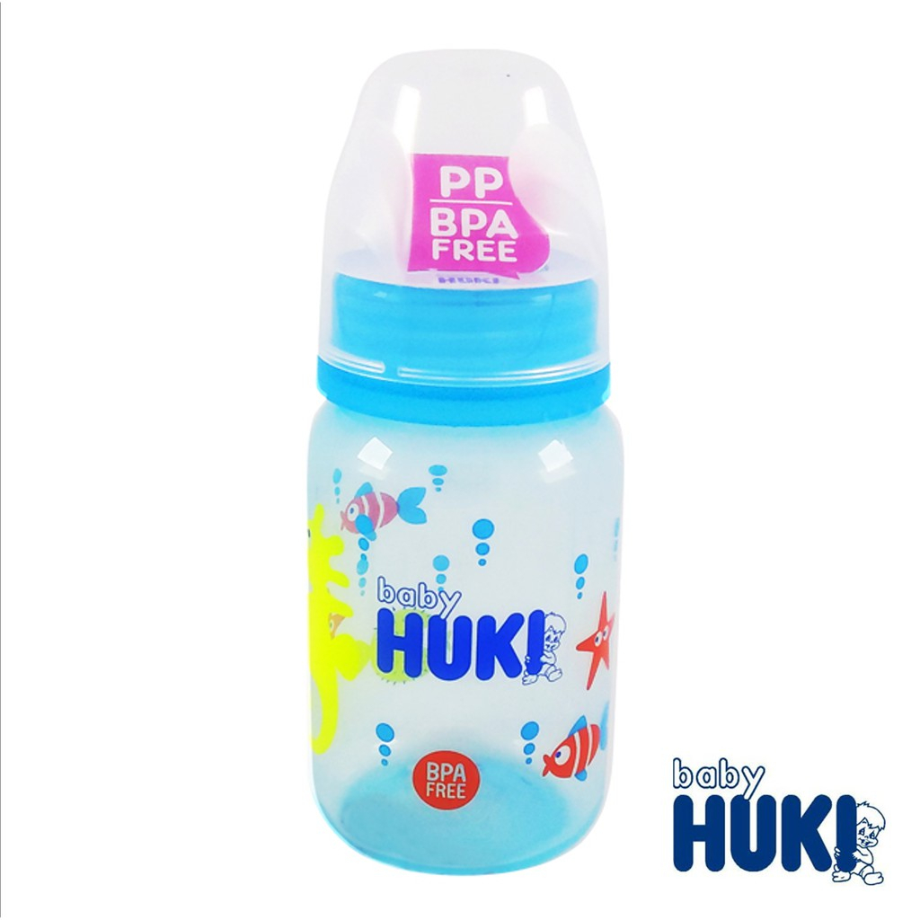 Botol Susu Bayi Huki PP SP Round Warna 120 / 240 ml