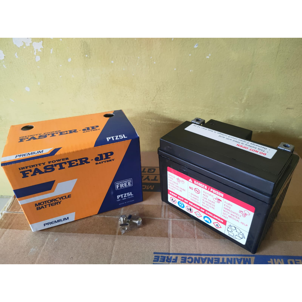 AKI MOTOR VARIO 110, BLADE, REVO, SPACY, KARISMA GTZ5S ITOBATT 5 AH