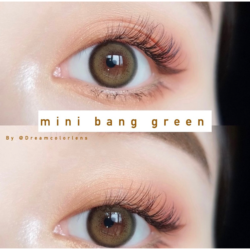 Softlens Kitty Kawaii Mini Bang Green / Hijau Normal Minus Beda Minus