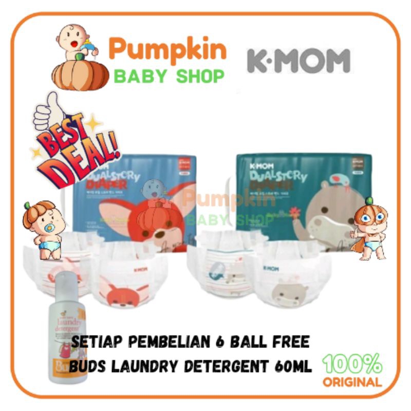 K MOM Diaper Popok Bayi Dual Story Band Diaper - KMOM Diaper Size S / M