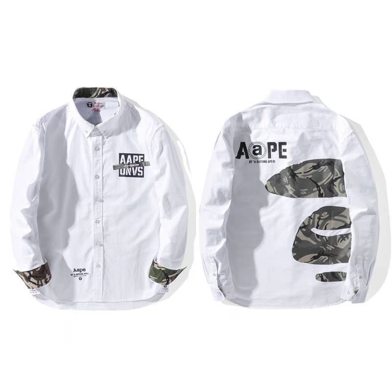PRE ORDER kemeja bape white