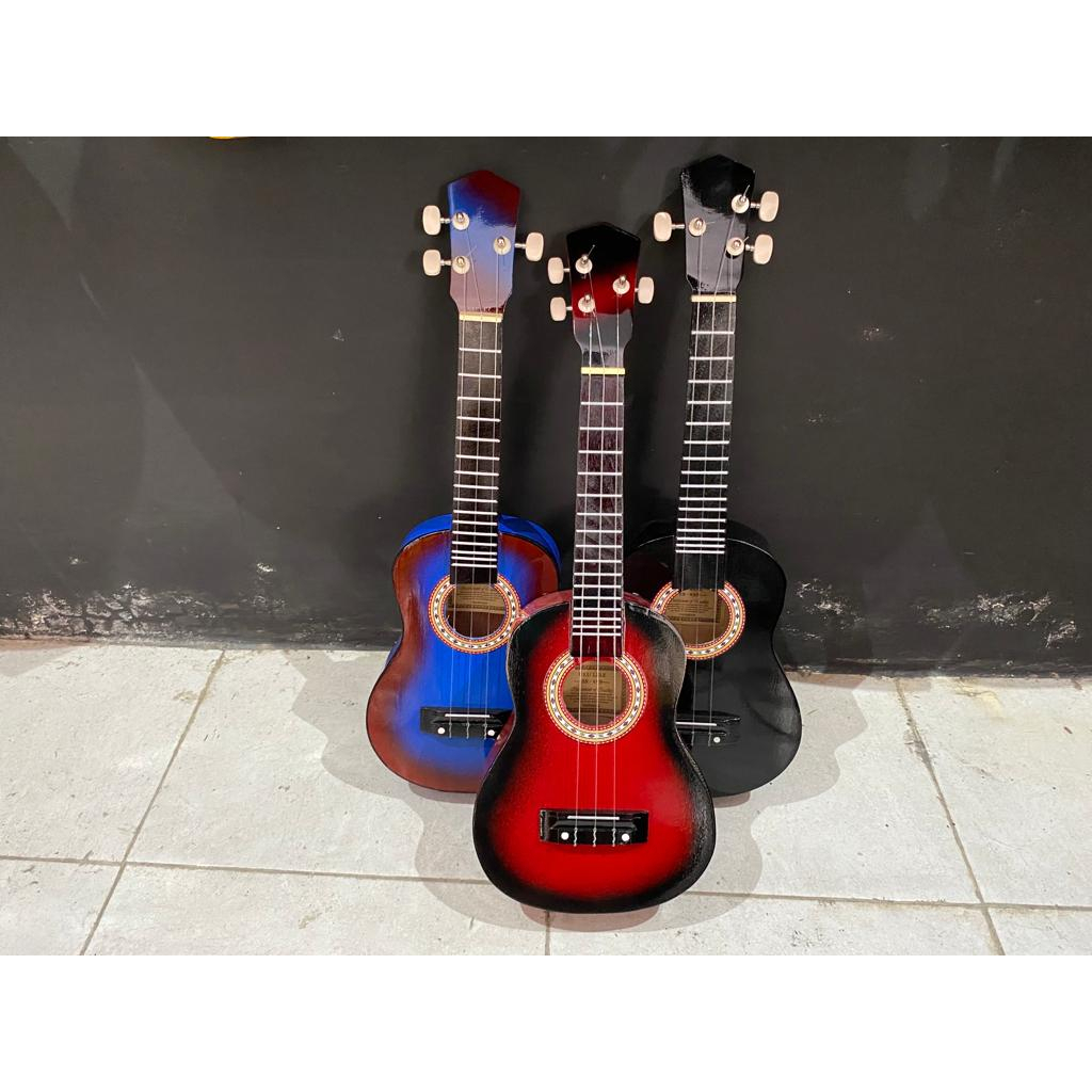 Ukulele Soprano Bahan Kayu Senar 3