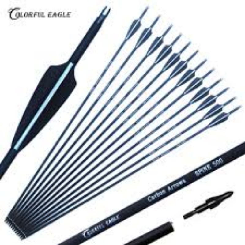 ACCMOS Anak Panah Carbon Arrow 32.5 Inch 500 Spine 12 PCS - CE31