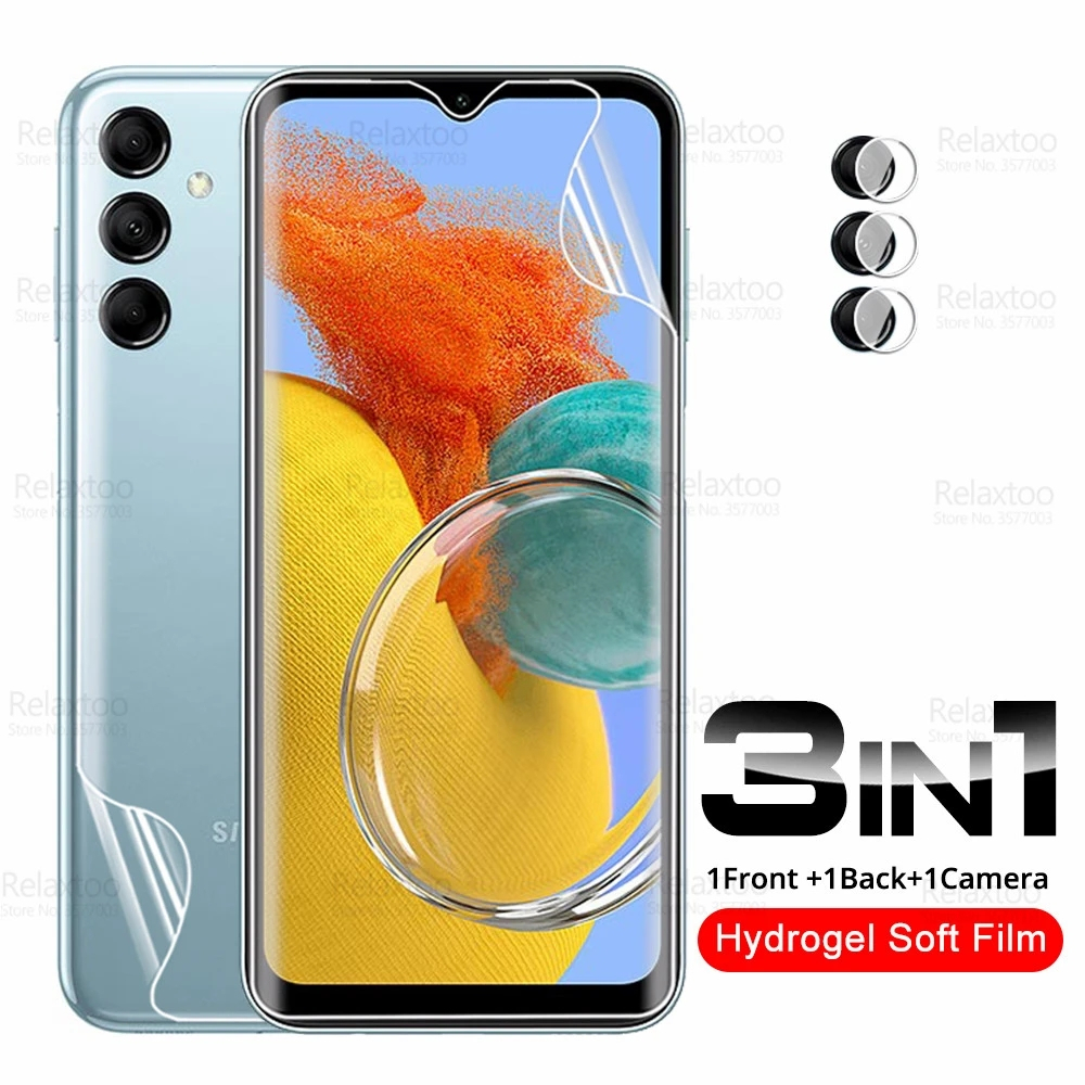 Pelindung Layar Screen Protector Samsung Galaxy M14 5G Samsung M34 5G Samsung M54 5G Paket 3 in 1 bahan hydrogel