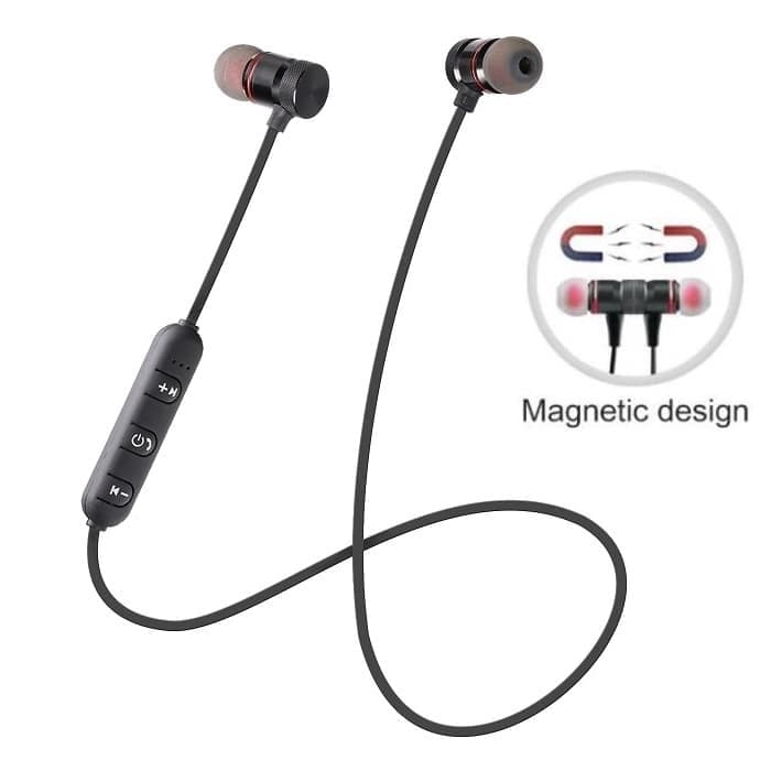 headset bluetooth sport magnetic design original bisa untuk semua jenis hp cocokkan iphone xiaomi oppo dll / headset 2 kuping sepasang