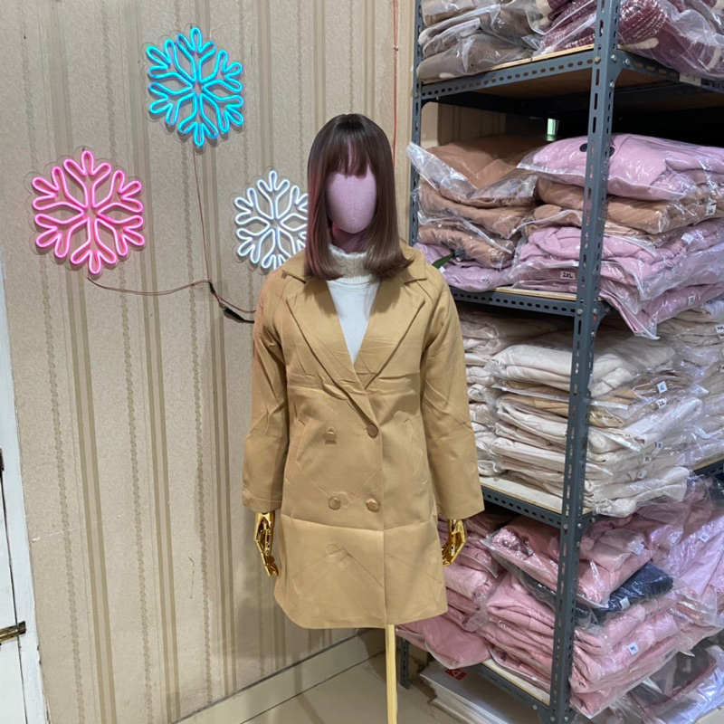 [SALE DEFFECT] Coat wanita mantel spring musim dingin KINAN korean style