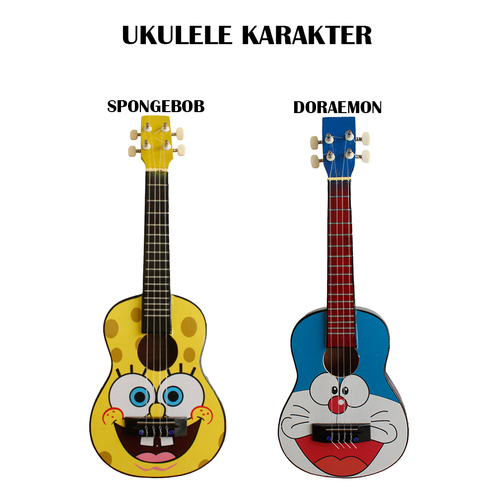 Ukulele Karakter Senar 4 Bergaransi