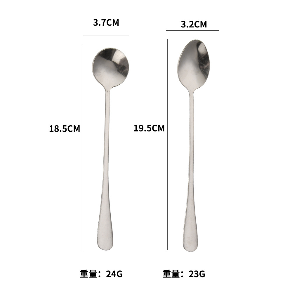 ❤ IJN ❤ SENDOK PENGADUK MINUMAN KOPI TEH STAINLESS STEEL GAGANG PANJANG OVAL DESSERT SPOON SERBAGUNA | SENDOK STAINLESS PANJANG OVAL &amp; BULAT | SENDOK ES KOPI PANJANG | SENDOK ADUK MINUMAN PENGADUK KOPI TEH COCKTAIL GAGANG PANJANG STAINLESS STEEL GOLD