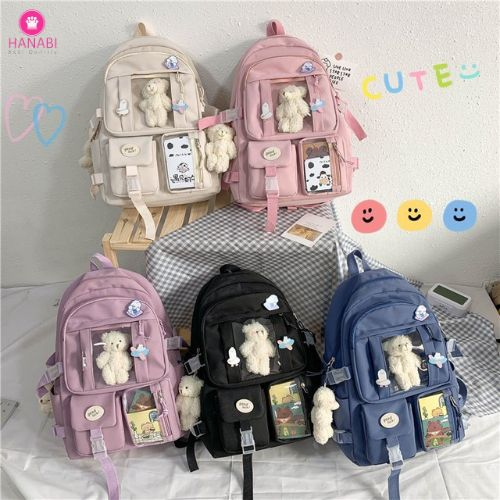 HANABI-tas ransel TANIA + PATCH tas ransel anak tas jalanjalan tas sekolah