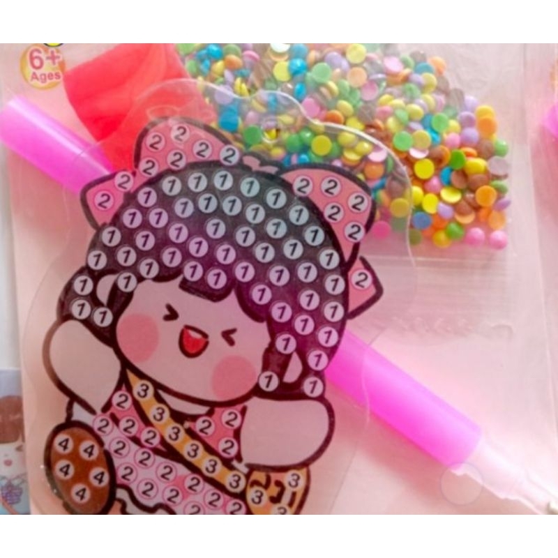 Grosir Stiker Diamond Labubu DLL Per Lembar