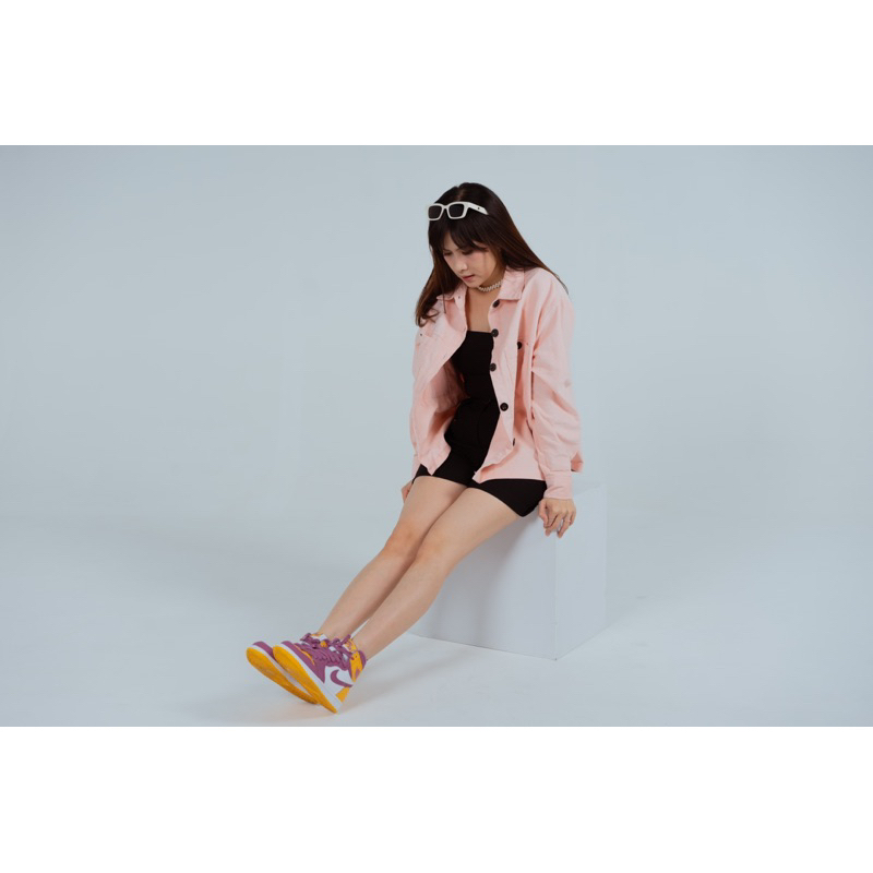 corduroy pink/jaket corduroy/jaket wanita