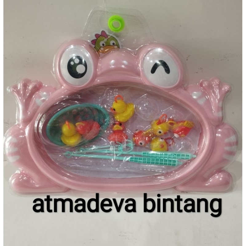 Mainan Pancingan Ikan Bebek Set Kolam Lucu /Fishing Set Duck /Mainan Keluarga  Edukasi Seru