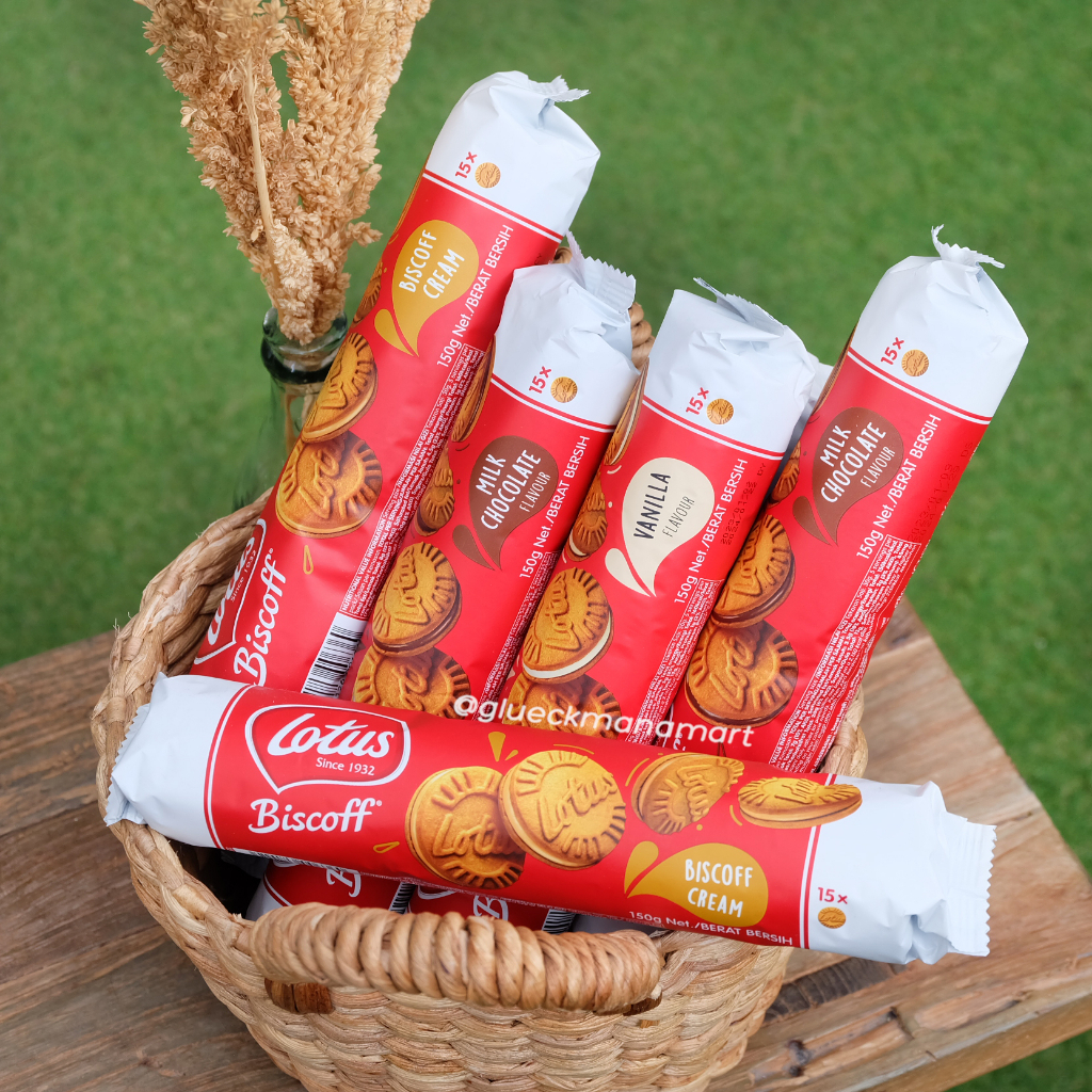 

Biscoff Biscuit Lotus Vanilla - Milk Choco - Cream 150gr