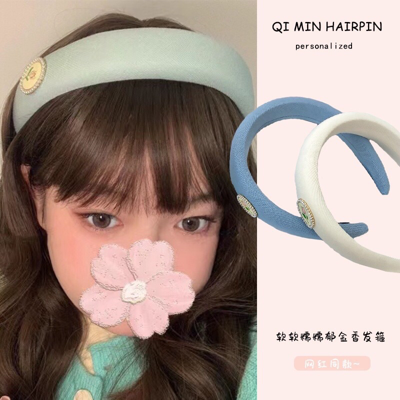 Becca Headband | Bando READY STOCK SIAP KIRIM | Bando Tebal | Bando Korea | Classy Headband | Bando Jins Halus | Bando Satin | Bando Hiasan Mutiara Bunga | Fashion Accessories | Bando Perempuan Cantik | Bando Anak Korea