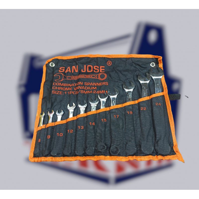 Sanjose ring pas set 8-24mm 11pcs ringpas set sanjose murah meriah