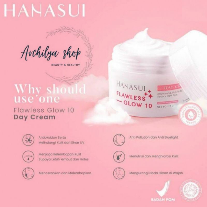 HANASUI Flawless Glow 10 Day Cream 15gr