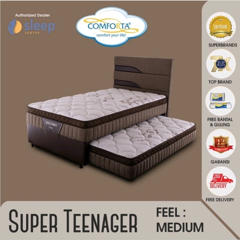 PROMO SET SPRING BED COMFORTA SORONG SUPER TEANEGER