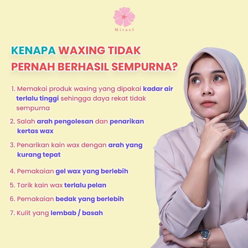 MIRAEL Sugar Waxing Kit Sugar Wax Hair Removal Penghilang Pencukur cukur cabut Bulu Rambut Ketiak