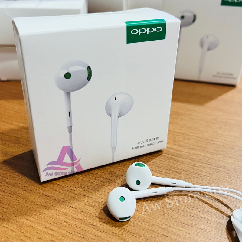 Earphone oppo HD Microphone Audio Bass Stereo Headset Oppo A5/A9/A52/A92/A33/A53/A54/A15/A16/A17/A96/Reno 2/2F/3/4/4F/5/5F/6