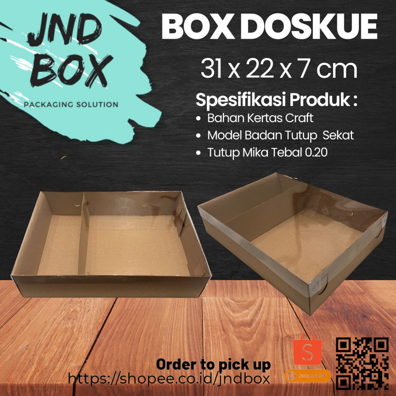 Box Doskue Sekat 31 x 22 x 7 cm (Min Order 5 Pcs)