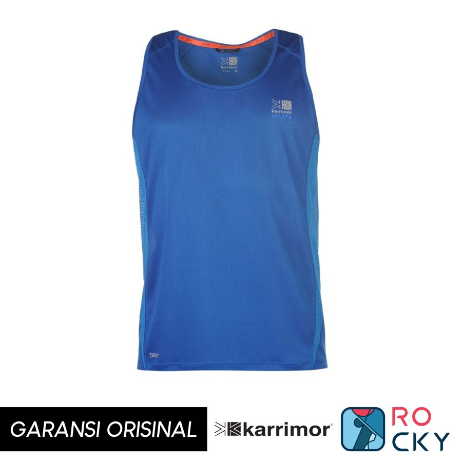 T-Shirt Running Karrimor Run Vest Color Cool Blue Size XS