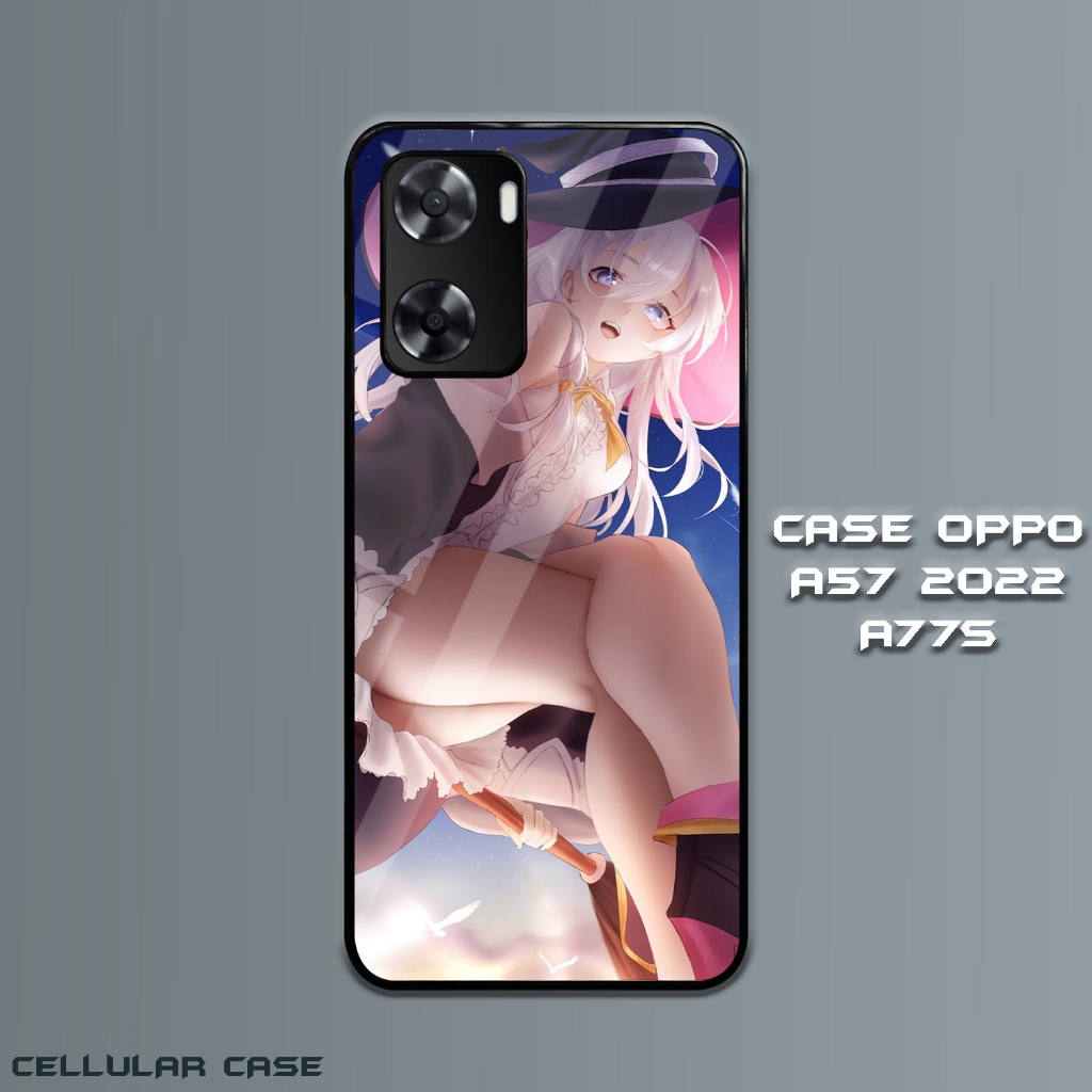 Case Glossy Oppo 57 2022 | A77S 4G [CS16] Anime Girl Elaina Casing Hardcase Hp Oppo Kesing Kilau Hap