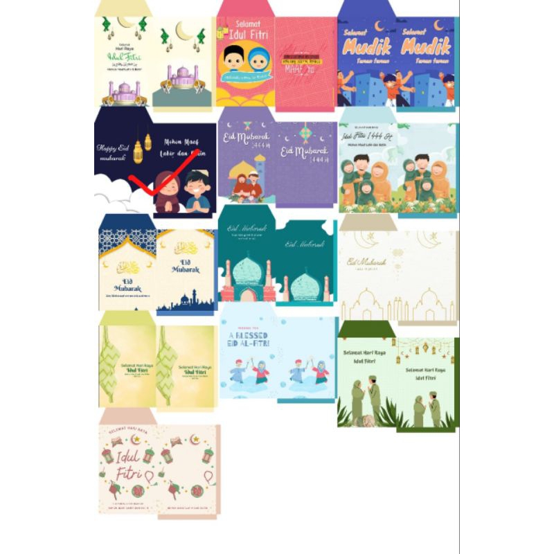 

amplop lebaran motif lucu