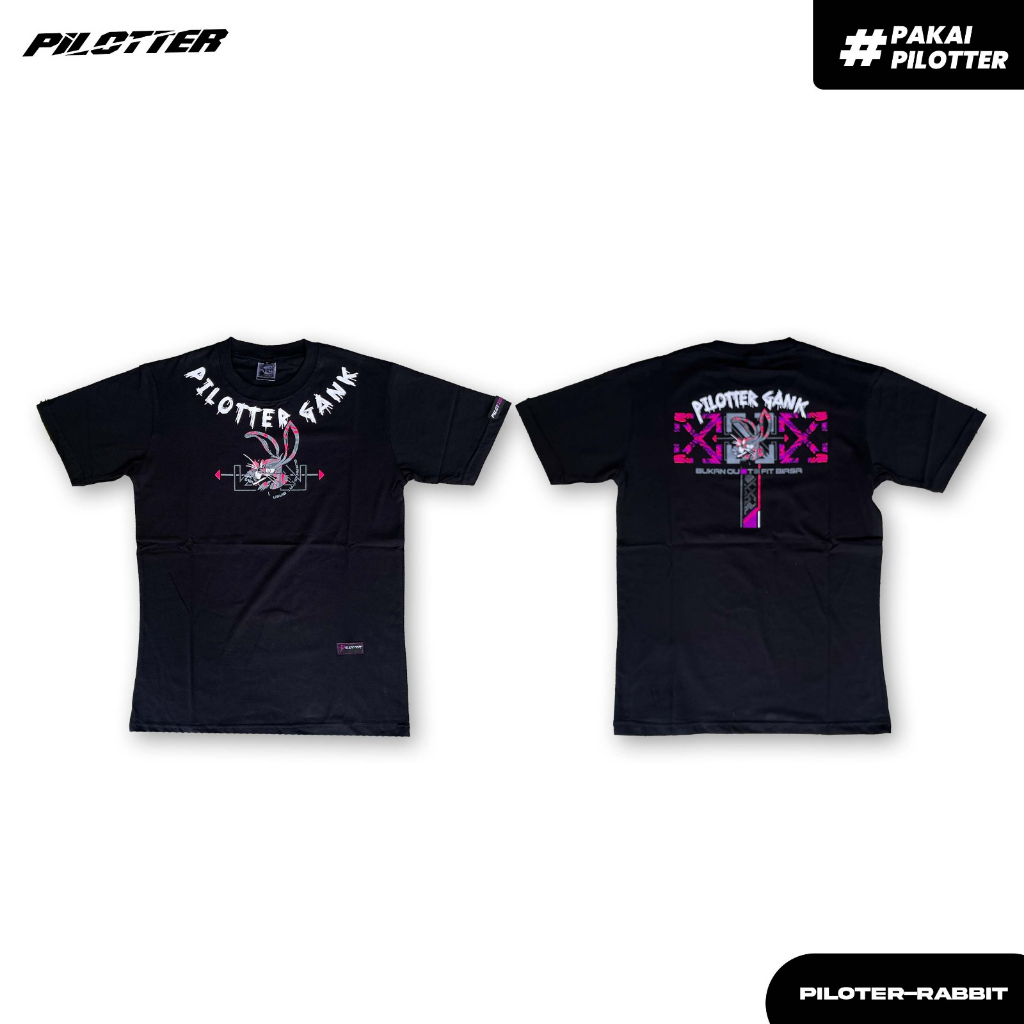 KAOS PILOTTER RABBIT ORIGINAL KAOS PILOTTER COWOK CEWEK BISA PAKAI KAOS PILOTTER RACING HEREX RABBIT