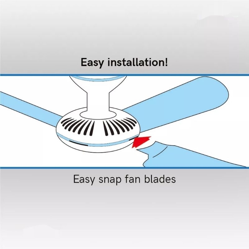 Kipas Angin Gantung 15W / 20W / 30W / Kipas Gantung 4 Baling Baling